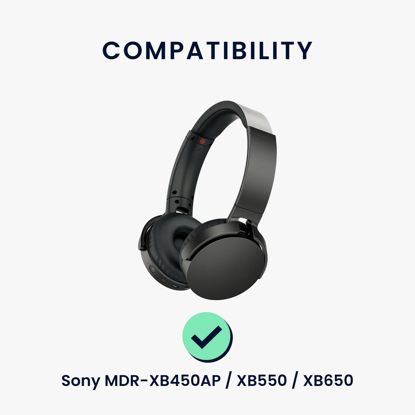 kwmobile Ohr Polster für Sony Kopfhörer Ersatzteile Over Ear Headphones