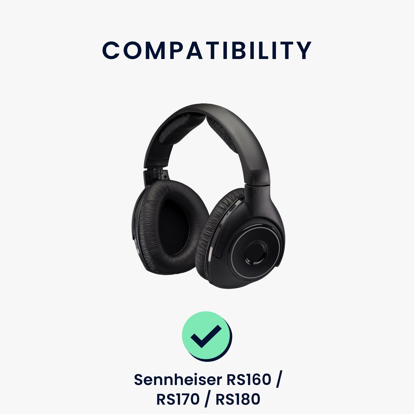 kwmobile Ohr Polster für Sennheiser RS160 / RS170 / RS180 Ohrpolster Ersatzteile Kopfhörer Ersatzpolster Over Ear Headphones
