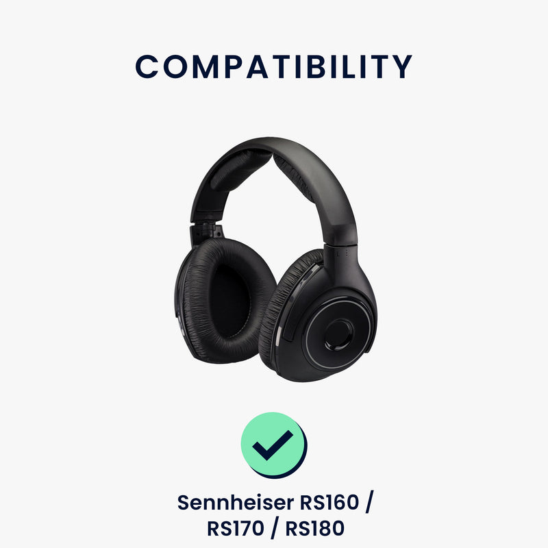 kwmobile Ohr Polster für Sennheiser RS160 / RS170 / RS180 Ohrpolster Ersatzteile Kopfhörer Ersatzpolster Over Ear Headphones