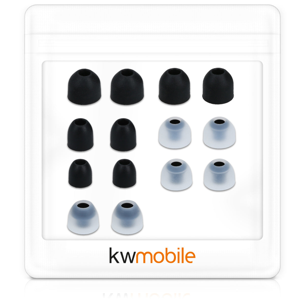 kwmobile Ersatzpolster kompatibel mit Sony WF-1000XM3 / WF-1000XM4 / WF-1000XM5 - 4 Größen - Ohrstöpsel In-Ear Kopfhörer - Polster