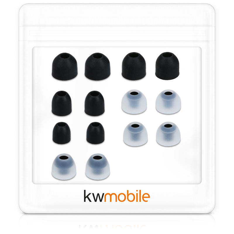 kwmobile Ersatzpolster kompatibel mit Sony WF-1000XM3 / WF-1000XM4 / WF-1000XM5 - 4 Größen - Ohrstöpsel In-Ear Kopfhörer - Polster