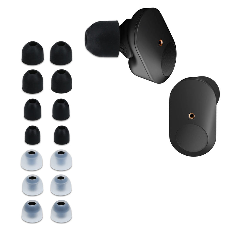 kwmobile Ersatzpolster kompatibel mit Sony WF-1000XM3 / WF-1000XM4 / WF-1000XM5 - 4 Größen - Ohrstöpsel In-Ear Kopfhörer - Polster