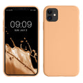 kwmobile Hülle kompatibel mit Apple iPhone 11 Hülle - gummierte Silikon Handyhülle - Schutzhülle für kabelloses Laden - Case