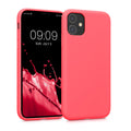 kwmobile Hülle kompatibel mit Apple iPhone 11 Hülle - gummierte Silikon Handyhülle - Schutzhülle für kabelloses Laden - Case
