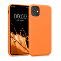 kwmobile Hülle kompatibel mit Apple iPhone 11 Hülle - gummierte Silikon Handyhülle - Schutzhülle für kabelloses Laden - Case