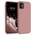 kwmobile Hülle kompatibel mit Apple iPhone 11 Hülle - gummierte Silikon Handyhülle - Schutzhülle für kabelloses Laden - Case