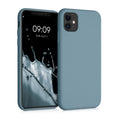 kwmobile Hülle kompatibel mit Apple iPhone 11 Hülle - gummierte Silikon Handyhülle - Schutzhülle für kabelloses Laden - Case