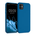 kwmobile Hülle kompatibel mit Apple iPhone 11 Hülle - gummierte Silikon Handyhülle - Schutzhülle für kabelloses Laden - Case