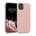 kwmobile Hülle kompatibel mit Apple iPhone 11 Hülle - gummierte Silikon Handyhülle - Schutzhülle für kabelloses Laden - Case