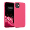 kwmobile Hülle kompatibel mit Apple iPhone 11 Hülle - gummierte Silikon Handyhülle - Schutzhülle für kabelloses Laden - Case