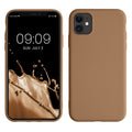 kwmobile Hülle kompatibel mit Apple iPhone 11 Hülle - gummierte Silikon Handyhülle - Schutzhülle für kabelloses Laden - Case