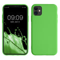 kwmobile Hülle kompatibel mit Apple iPhone 11 Hülle - gummierte Silikon Handyhülle - Schutzhülle für kabelloses Laden - Case