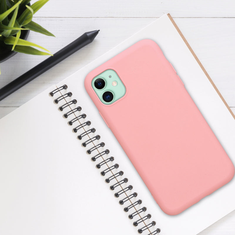 kwmobile Hülle kompatibel mit Apple iPhone 11 Hülle - gummierte Silikon Handyhülle - Schutzhülle für kabelloses Laden - Case