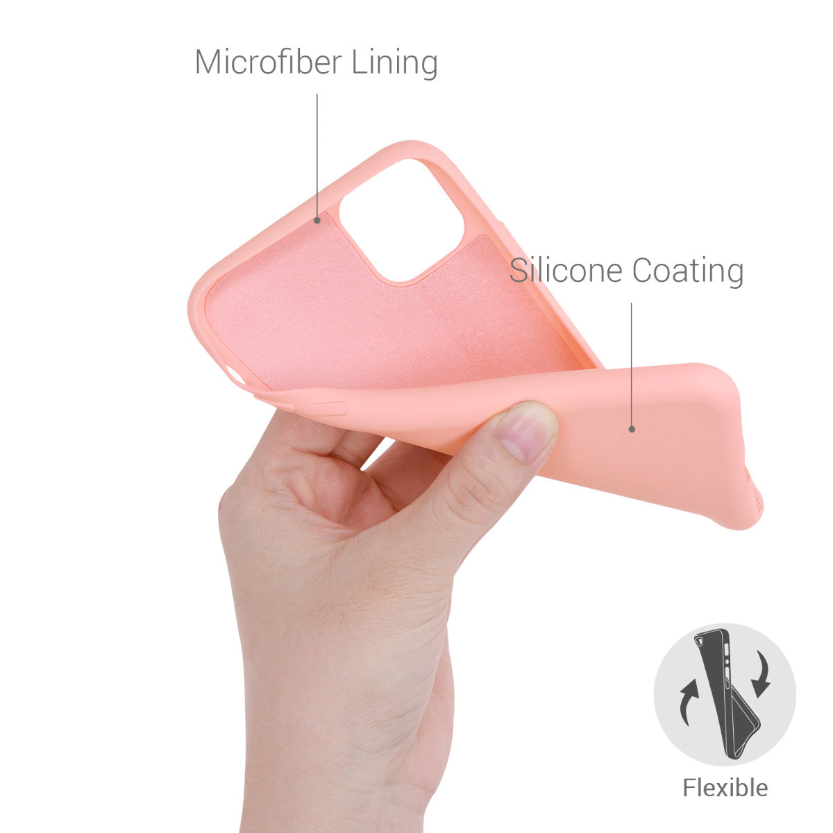 kwmobile Hülle kompatibel mit Apple iPhone 11 Hülle - gummierte Silikon Handyhülle - Schutzhülle für kabelloses Laden - Case