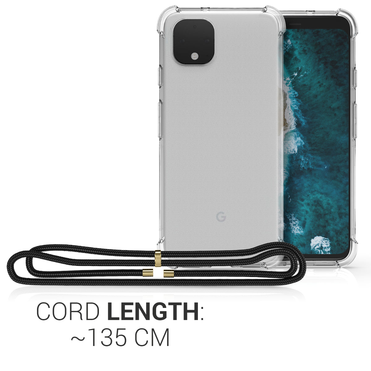kwmobile Necklace Case kompatibel mit Google Pixel 4 Hülle
