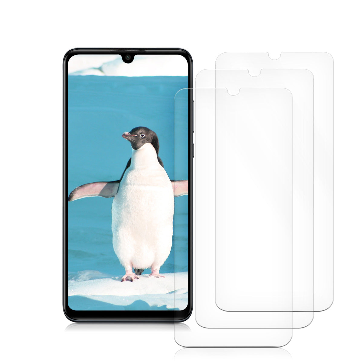 3x Folie kristallklar für Huawei P30 Lite