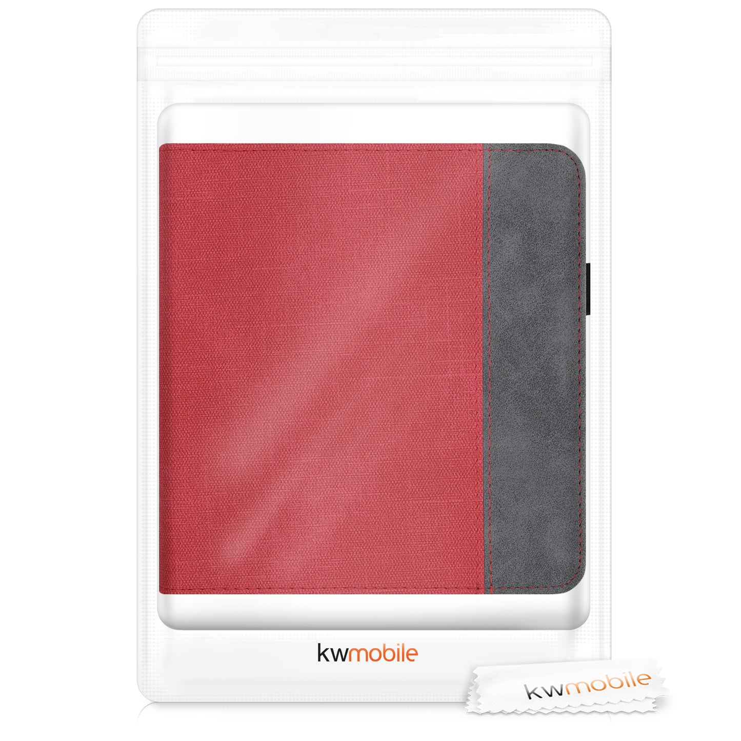 kwmobile Hülle kompatibel mit Tolino Vision 5 Hülle - Flip Case mit Handschlaufe - Cover