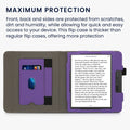 kwmobile Hülle kompatibel mit Tolino Vision 5 Hülle - Flip Case mit Handschlaufe - Cover