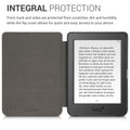 kwmobile Schutzhülle für Tolino Page 2 Hülle - eReader Case aus Kunstleder mit Auto Sleep Funktion - Herz Brush