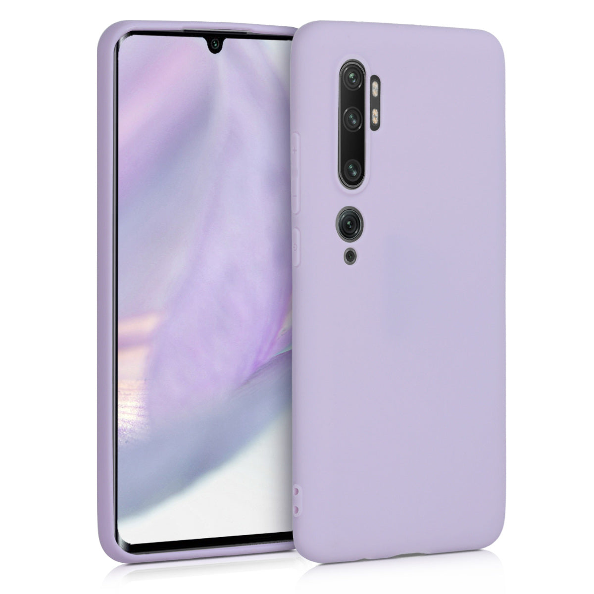kwmobile Handyhülle für Xiaomi Mi Note 10 / Note 10 Pro Hülle - weiches Handy Silikon Case - Schutzhülle Cover
