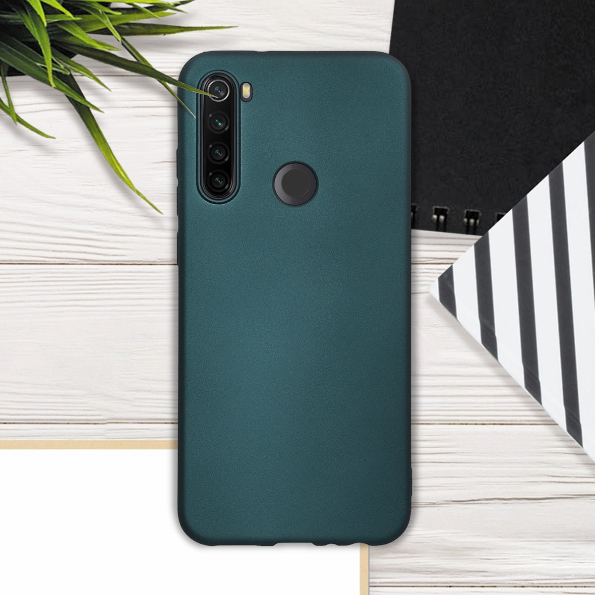 kwmobile Handyhülle für Xiaomi Redmi Note 8T Hülle - Silikon Case schimmernd - Schutzhülle Cover