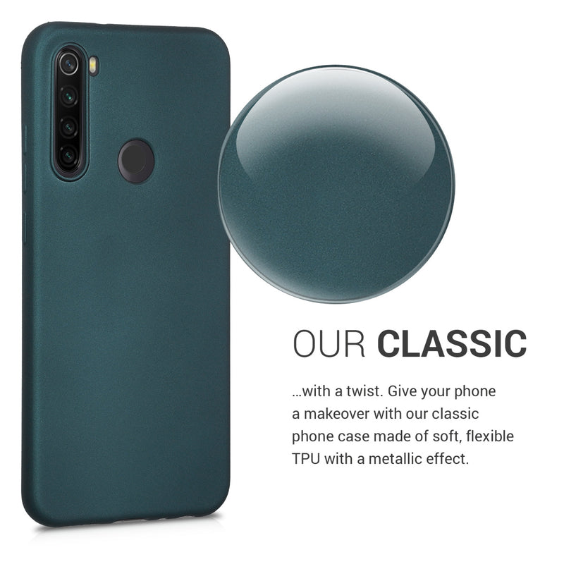 kwmobile Handyhülle für Xiaomi Redmi Note 8T Hülle - Silikon Case schimmernd - Schutzhülle Cover