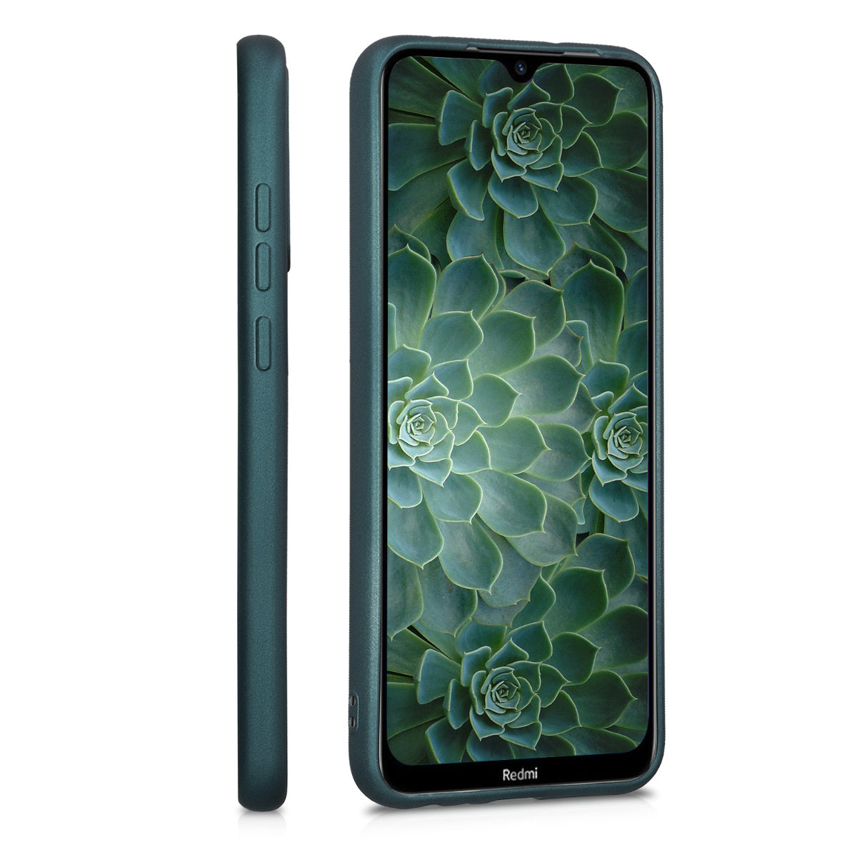 kwmobile Handyhülle für Xiaomi Redmi Note 8T Hülle - Silikon Case schimmernd - Schutzhülle Cover