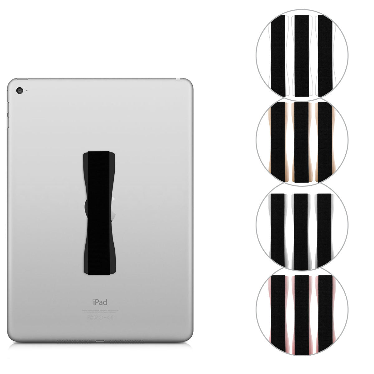 kwmobile Tablet Fingerhalter Griff Halter Selbstklebende Tablet PC Fingerhalterung kompatibel mit iPad Samsung Sony Tablets