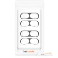 kwmobile Staubschutz Sticker kompatibel mit Apple AirPods Pro - Metallstaub Schutz Aufkleber Skins