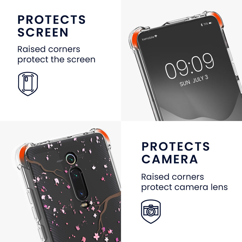 kwmobile Necklace Case kompatibel mit Xiaomi Mi 9T (Pro) / Redmi K20 (Pro) Hülle - Silikon Cover mit Handykette