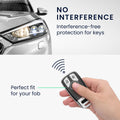 kwmobile Autoschlüssel Hülle kompatibel mit Audi 3-Tasten Smartkey Autoschlüssel (nur Keyless Go) - Schlüsselhülle Silikon Cover