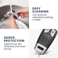 kwmobile Autoschlüssel Hülle kompatibel mit Audi 3-Tasten Smartkey Autoschlüssel (nur Keyless Go) - Schlüsselhülle Silikon Cover