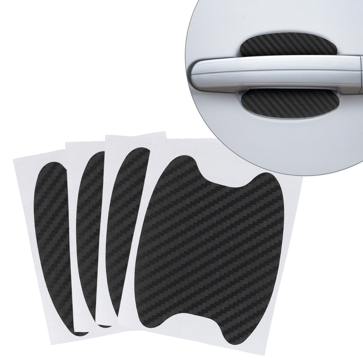 kwmobile Universal Auto Türgriff Lackschutzfolie selbstklebend Griffmulden 6,8 x 8,5 cm