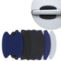 kwmobile 4x Universal Auto Türgriff Lackschutzfolie - selbstklebend - Carbon Schutzfolie Griffmulden Schwarz - 6,8 x 8,5 cm Schwarz  [dsg01]