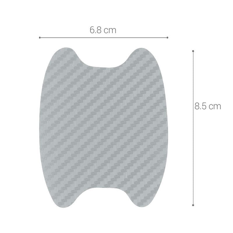 kwmobile Universal Auto Türgriff Lackschutzfolie selbstklebend Griffmulden 6,8 x 8,5 cm