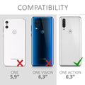kwmobile Handyhülle für Motorola One Action Hülle Cover Kabelloses Laden Schutzhülle