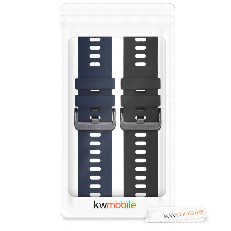 kwmobile Uhrenarmband für Huami Amazfit GTR (47mm) / GTR 2 / GTR 2e / GTR3 / GTR 3 Pro Armband Fitnesstracker Band Set Ersatzarmband Smartwatch