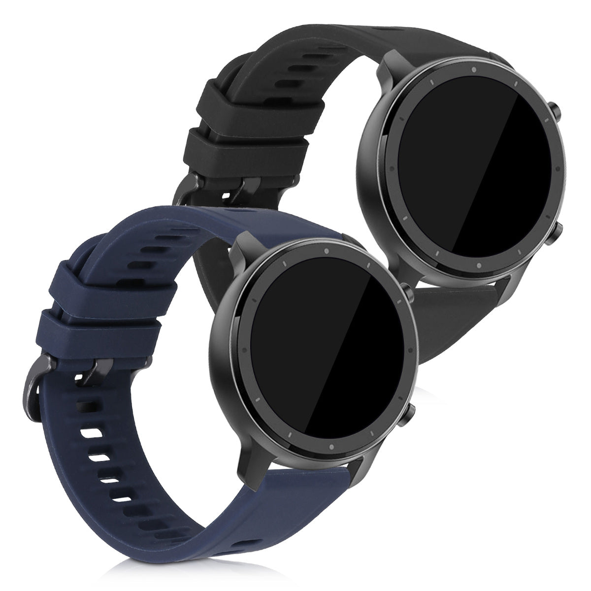 kwmobile Uhrenarmband für Huami Amazfit GTR (47mm) / GTR 2 / GTR 2e / GTR3 / GTR 3 Pro Armband Fitnesstracker Band Set Ersatzarmband Smartwatch
