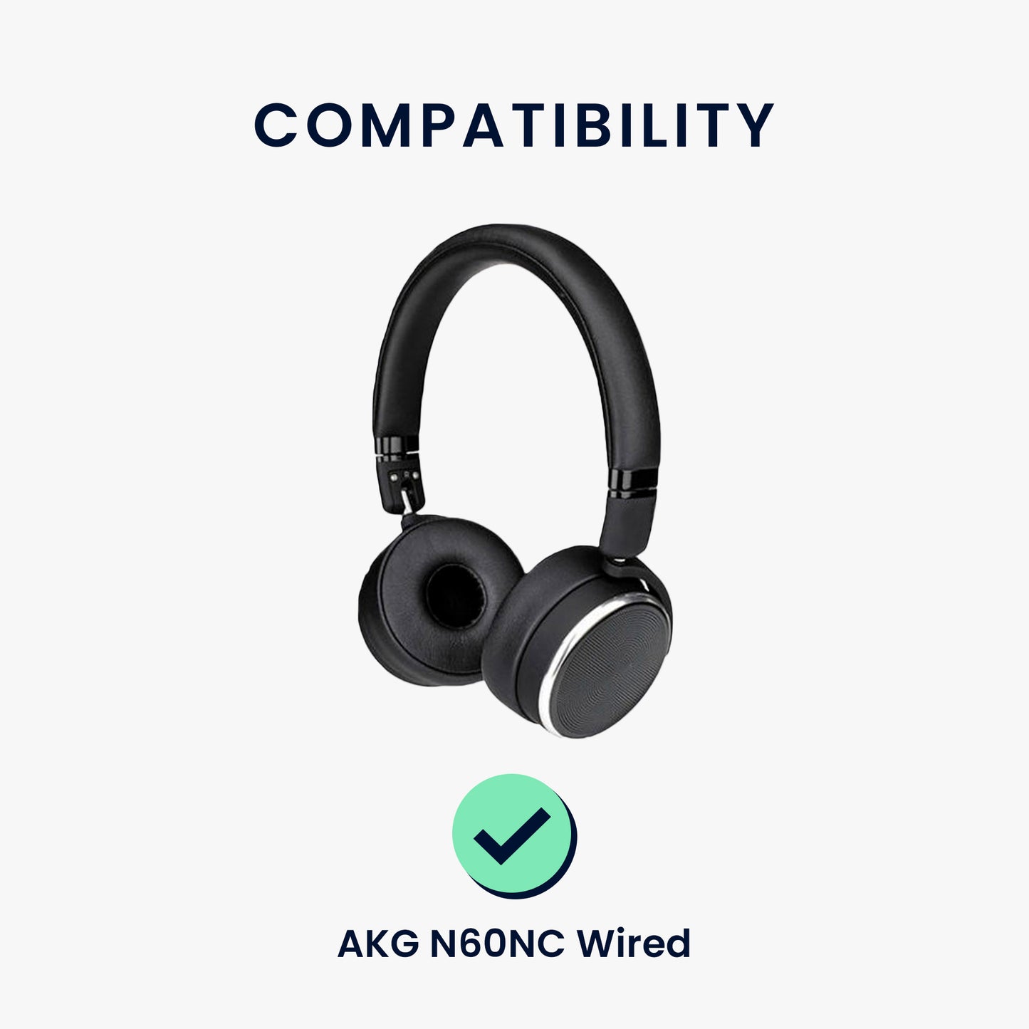 kwmobile Ohr Polster für AKG N60NC Wired Ohrpolster Ersatz Ohrpolster Kopfhörer Ersatzteile Kopfhörer Ersatzpolster Over Ear Headphones