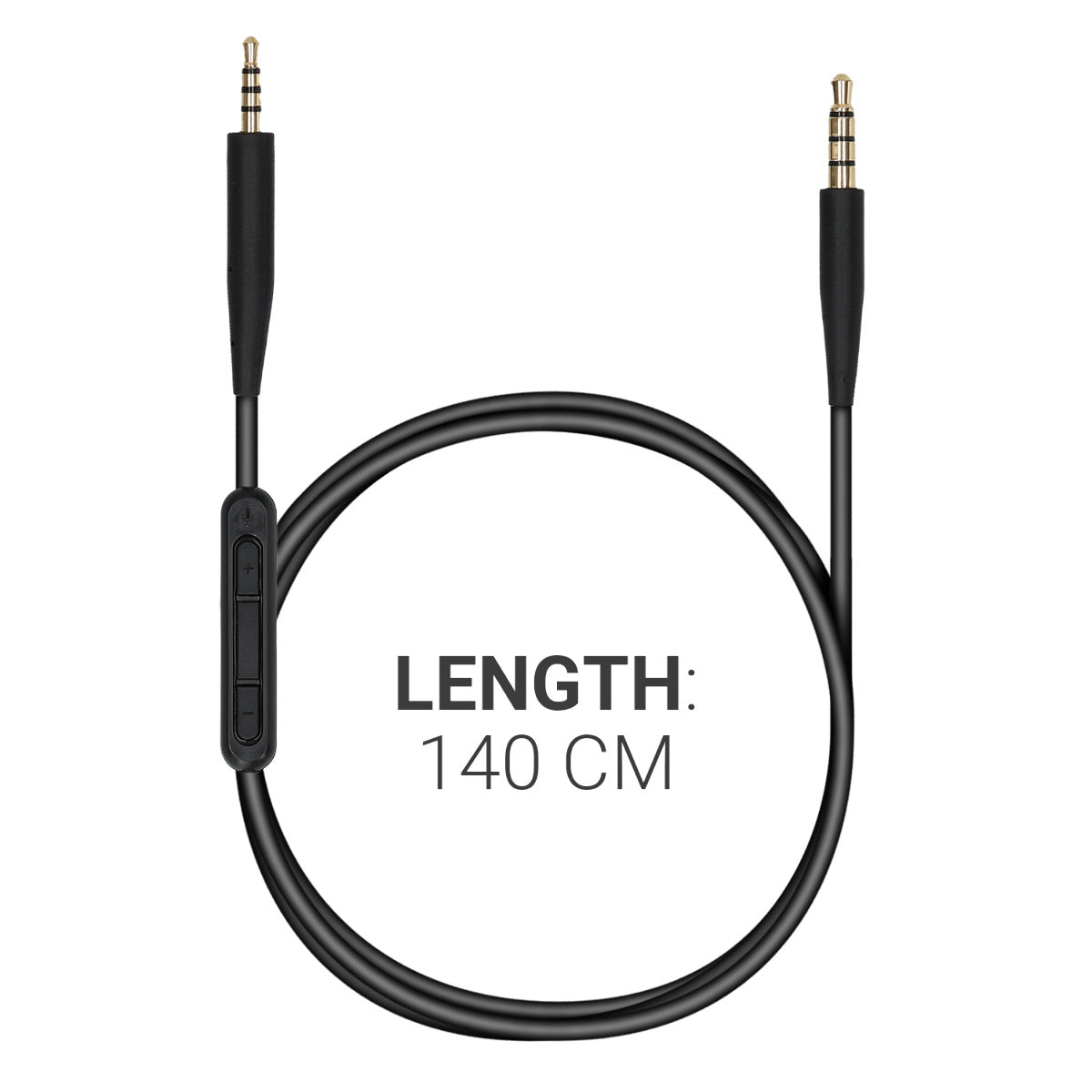 kwmobile Kopfhörerkabel für Bose QuietComfort 35 Ersatz Kabel Mikrofon Lautstärkeregler 3.5mm Klinke