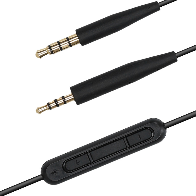 kwmobile Kopfhörerkabel für Bose QuietComfort 35 Ersatz Kabel Mikrofon Lautstärkeregler 3.5mm Klinke