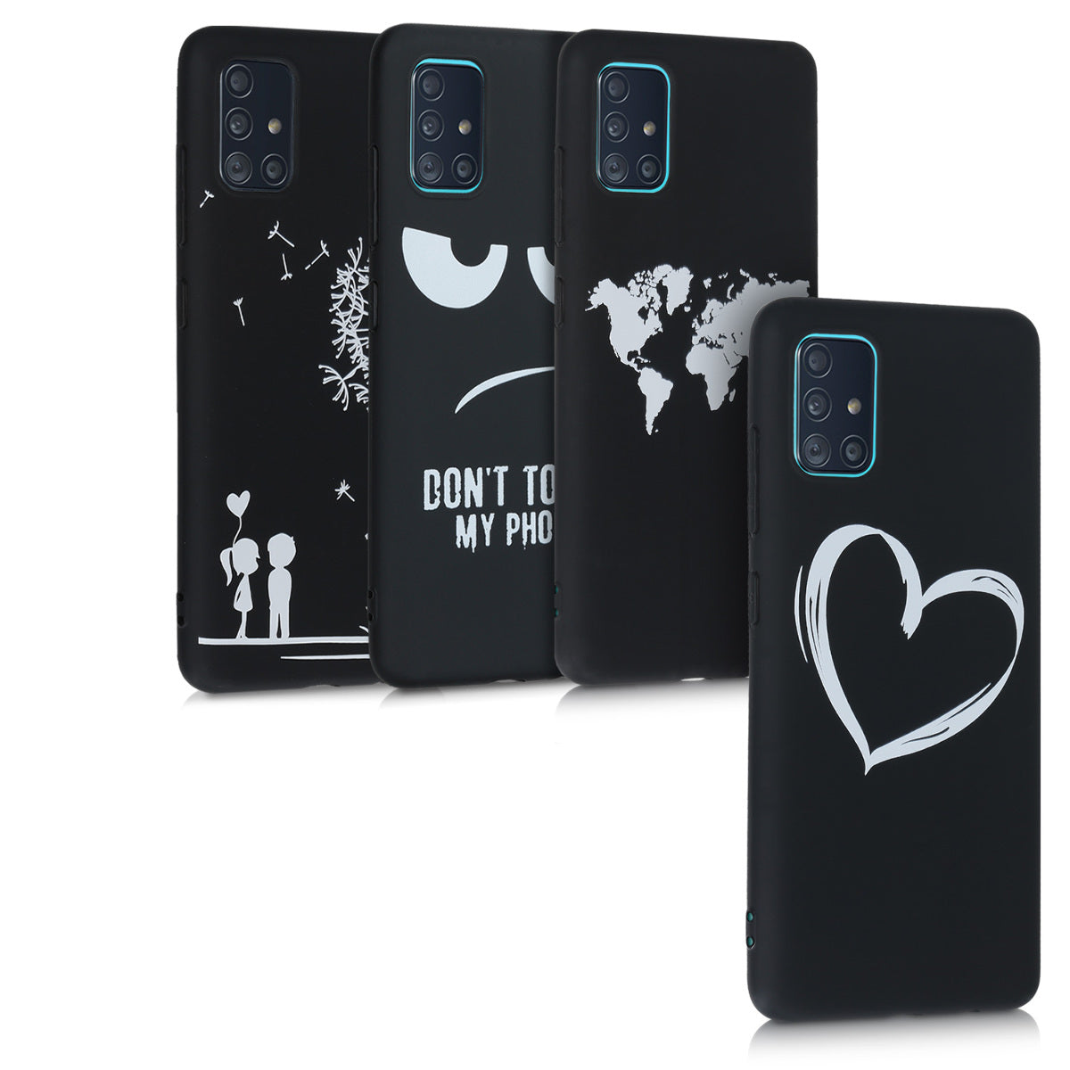 kwmobile Hülle kompatibel mit Samsung Galaxy A51 Handyhülle Silikon Case