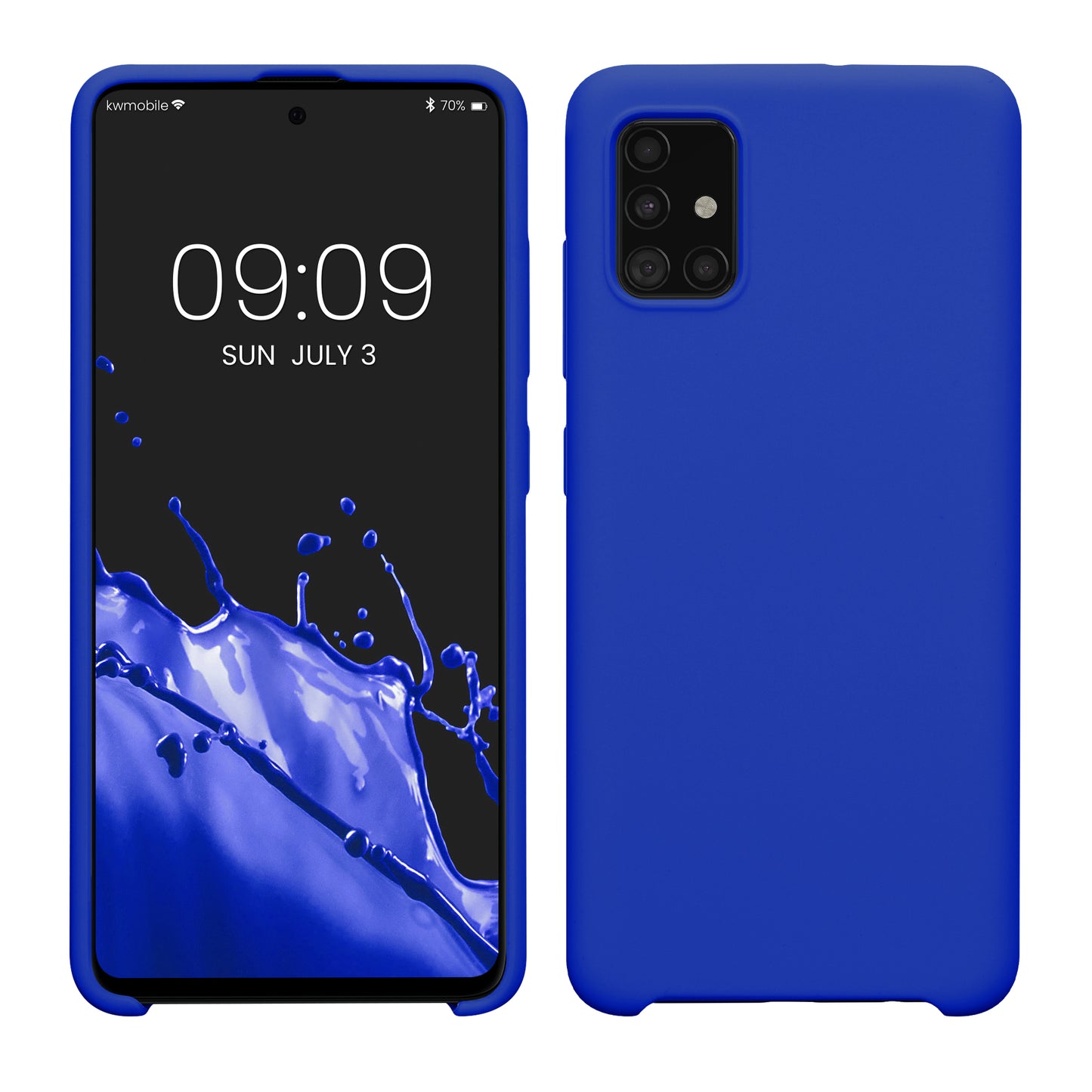 kwmobile Handyhülle für Samsung Galaxy A51 Hülle - Case Silikon - Kabelloses Laden - Schutzhülle Cover
