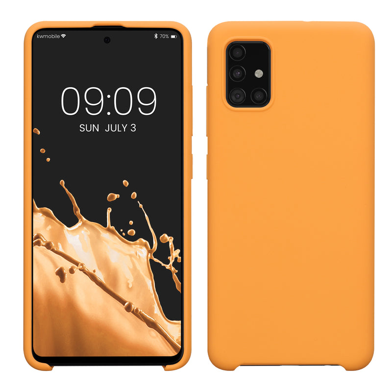 kwmobile Handyhülle für Samsung Galaxy A51 Hülle - Case Silikon - Kabelloses Laden - Schutzhülle Cover