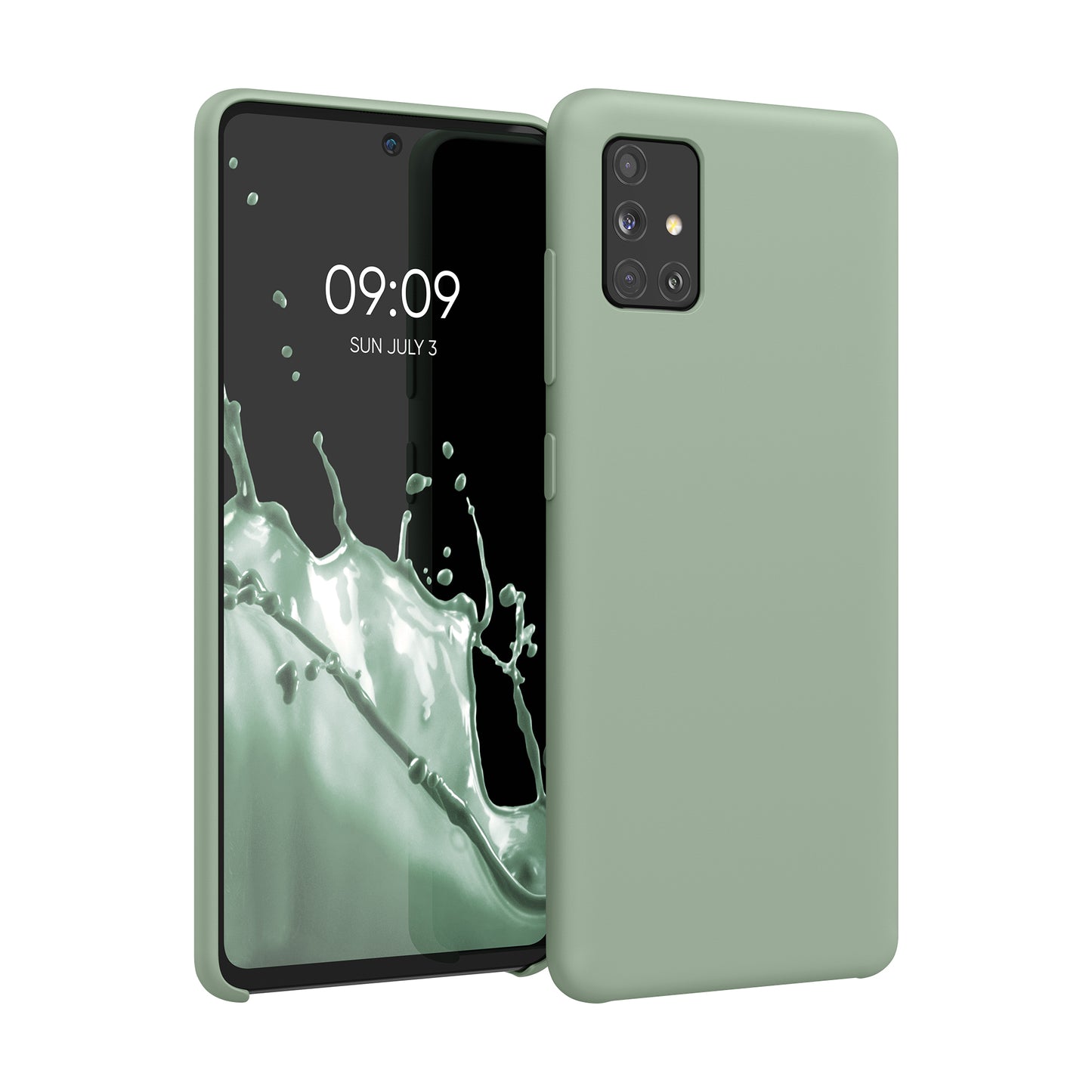 kwmobile Handyhülle für Samsung Galaxy A51 Hülle - Case Silikon - Kabelloses Laden - Schutzhülle Cover