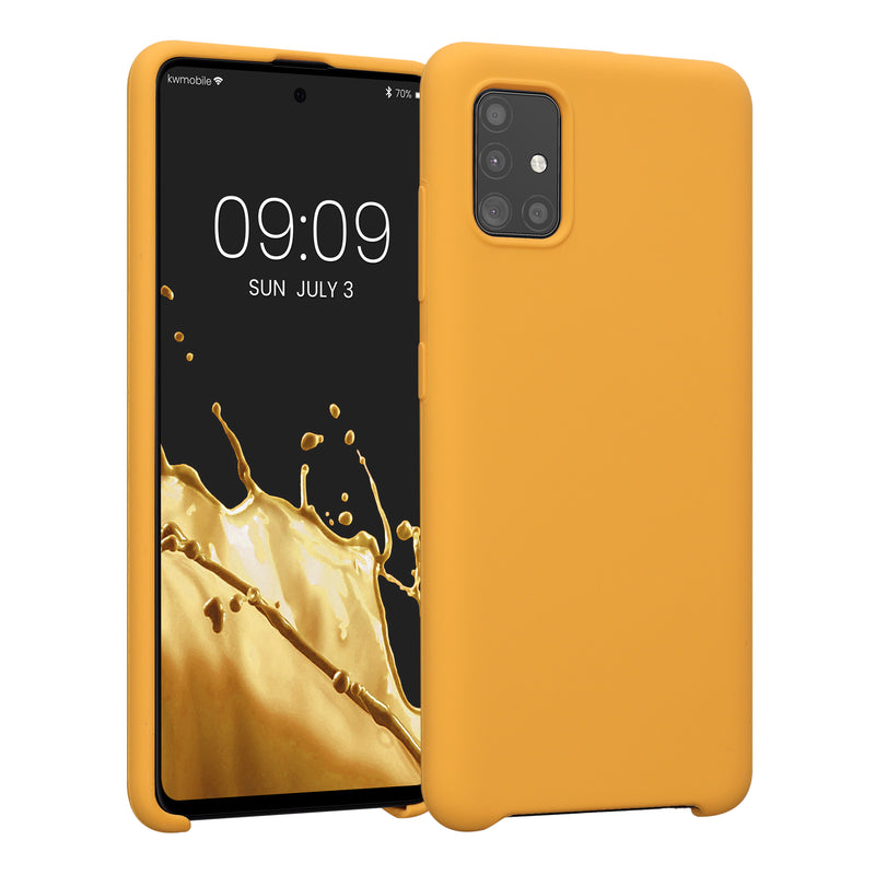 kwmobile Handyhülle für Samsung Galaxy A51 Hülle - Case Silikon - Kabelloses Laden - Schutzhülle Cover