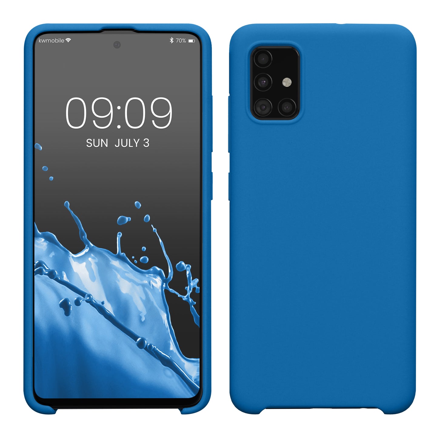 kwmobile Handyhülle für Samsung Galaxy A51 Hülle - Case Silikon - Kabelloses Laden - Schutzhülle Cover