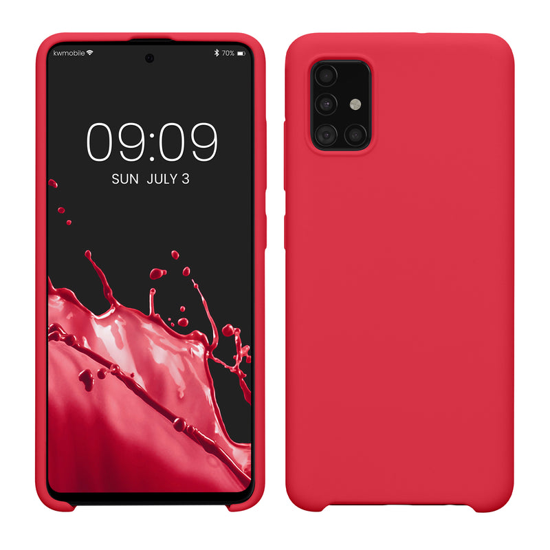 kwmobile Handyhülle für Samsung Galaxy A51 Hülle - Case Silikon - Kabelloses Laden - Schutzhülle Cover