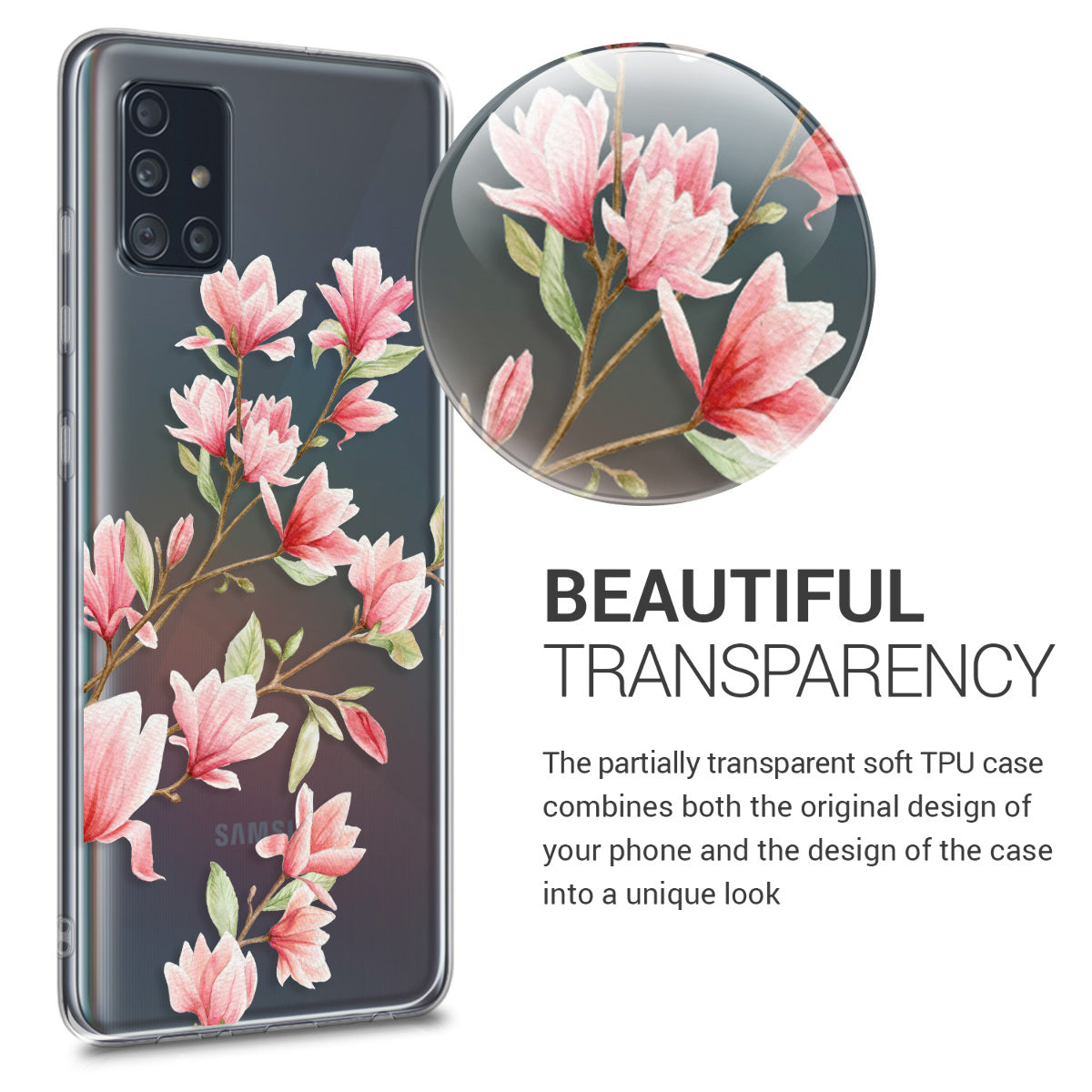 kwmobile Case kompatibel mit Samsung Galaxy A51 - Hülle Silikon transparent