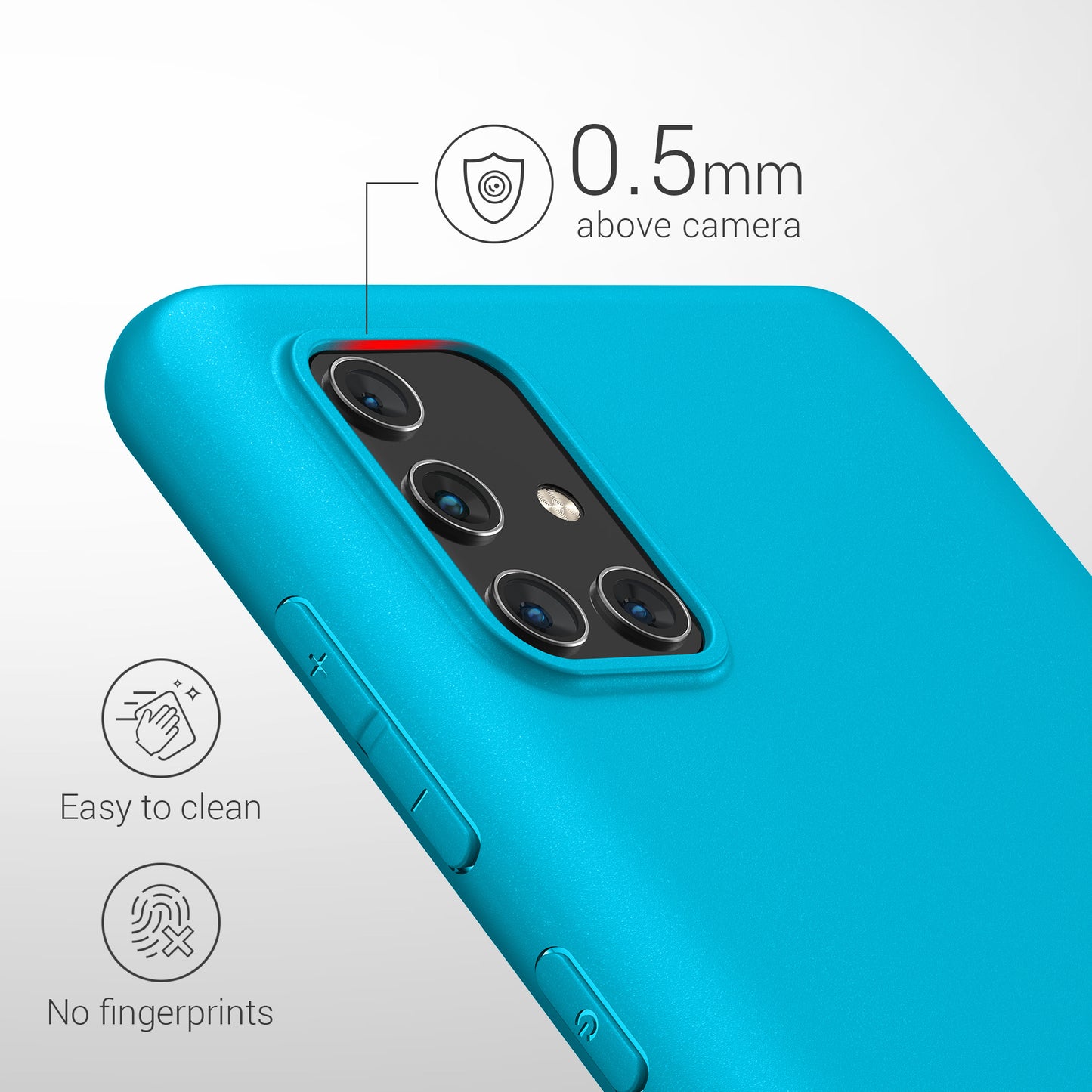 kwmobile Handyhülle für Samsung Galaxy A71 - Kabelloses Laden - Schutzhülle Cover
